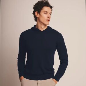 NWT $295 NAADAM Recycled Cashmere Hoodie Black Mens Size Medium